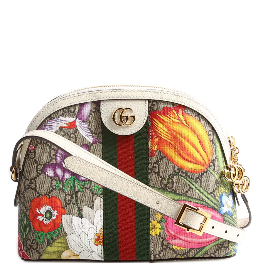 Gucci 499621 Ophidia GG Flora Small Crossbody Bag