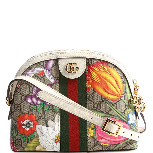 Gucci 499621 Ophidia GG Flora Small Crossbody Bag