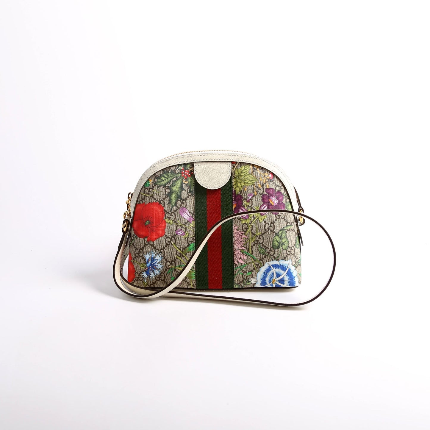 Gucci 499621 Ophidia GG Flora Small Crossbody Bag