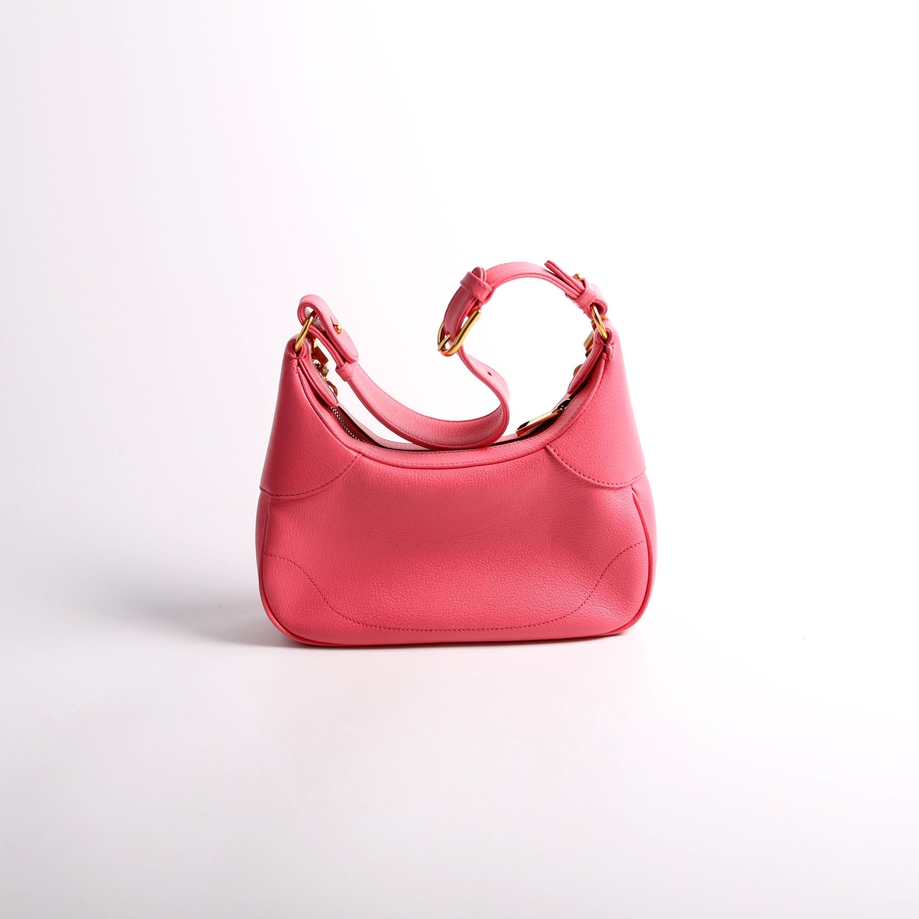 Gucci 731817 Aphrodite Leather Small Shoulder Pink/Gold Bag