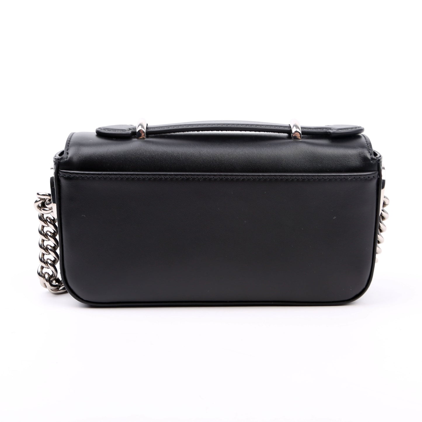 Gucci 760194 Petite GG Mini Calfskin Shoulder Black Bag