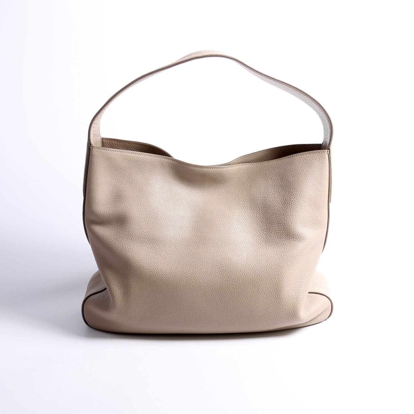 Prada Vitello Daino Hobo Beige Bag