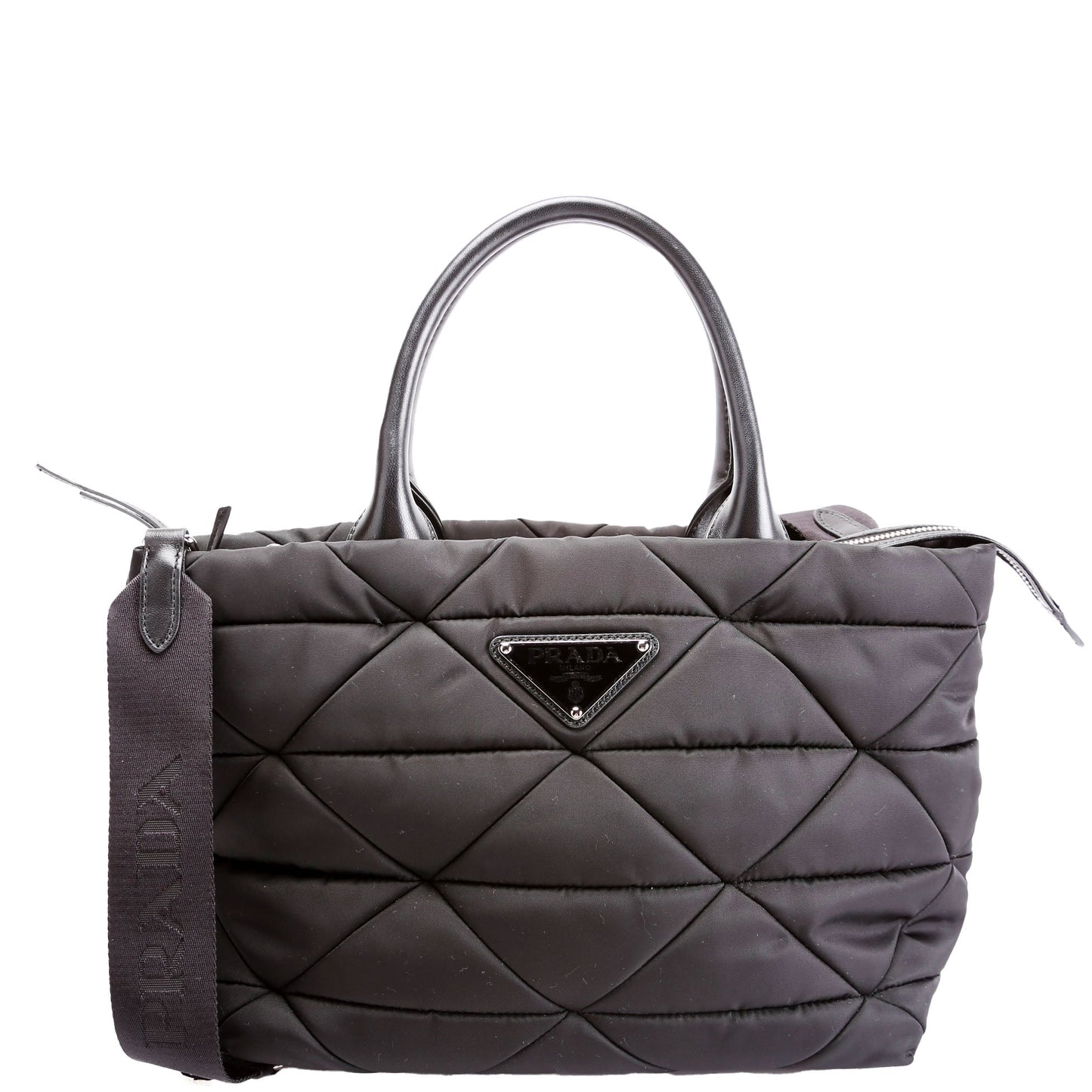 Prada 1BG436 Padded Re-Nylon Small Tote Black Bag