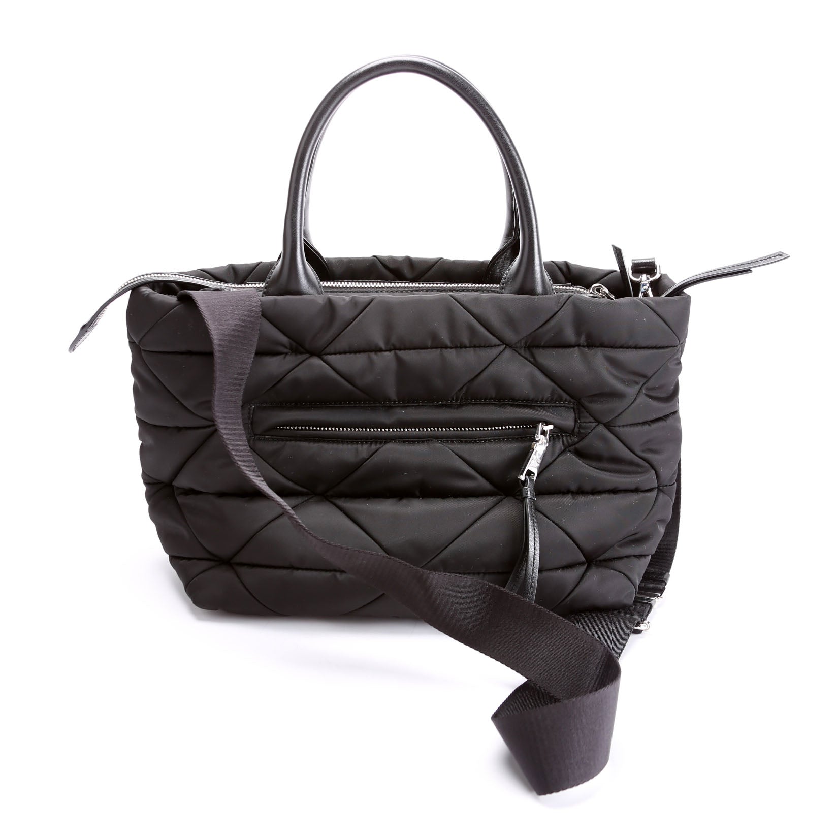 Prada 1BG436 Padded Re-Nylon Small Tote Black Bag