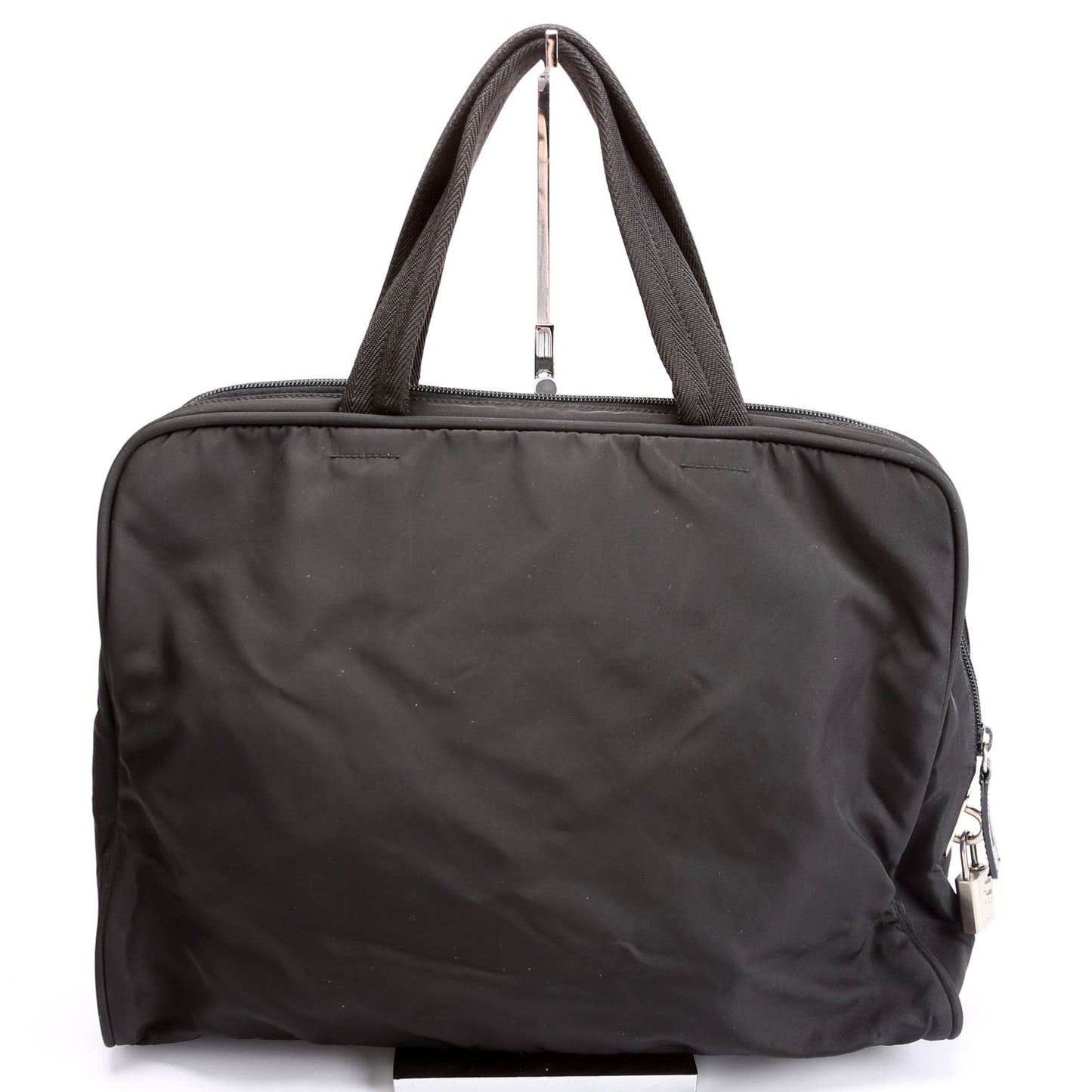 Prada Nylon Top Handle Black Bag