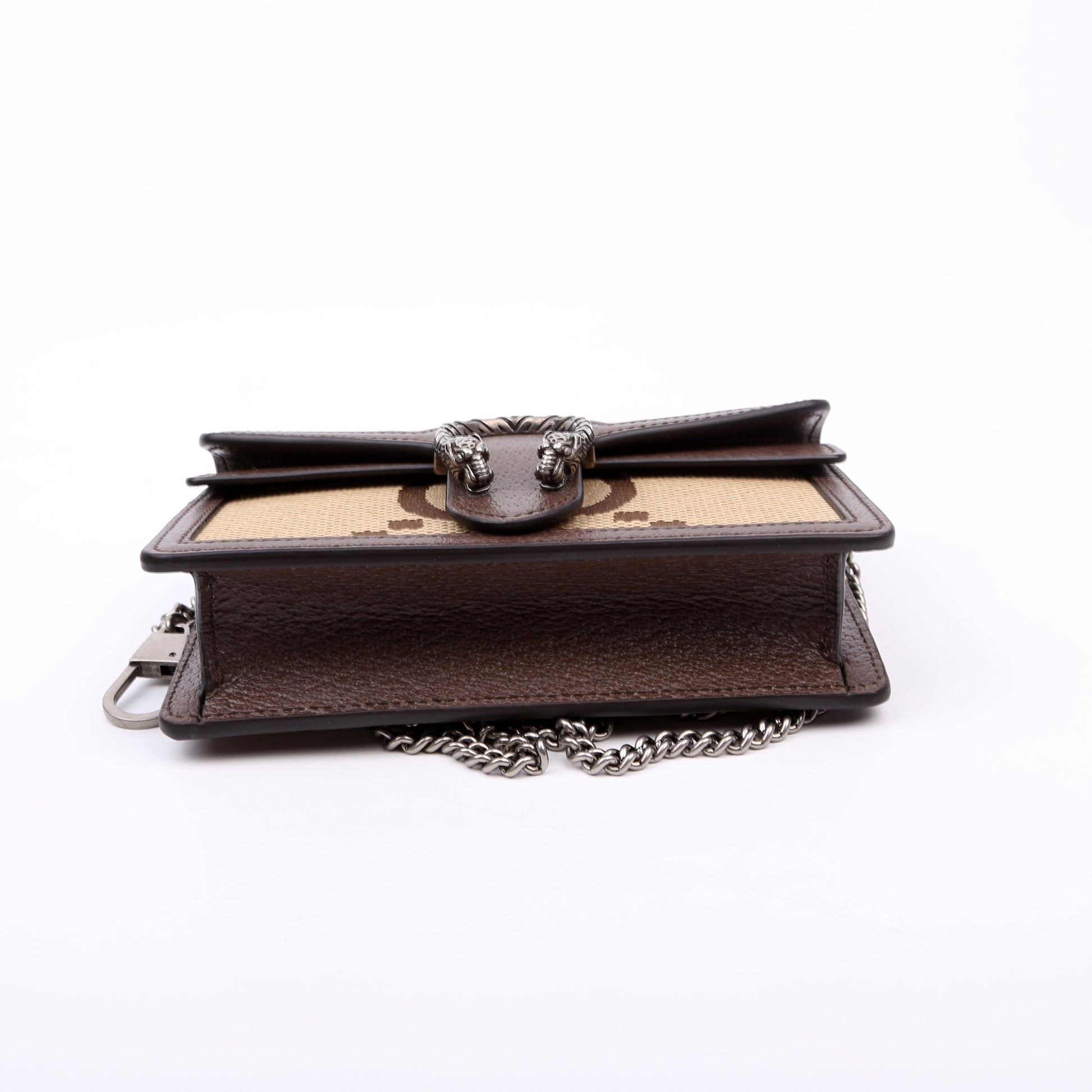 Gucci 476432 Dionysus Jumbo GG Super Mini Brown Bag