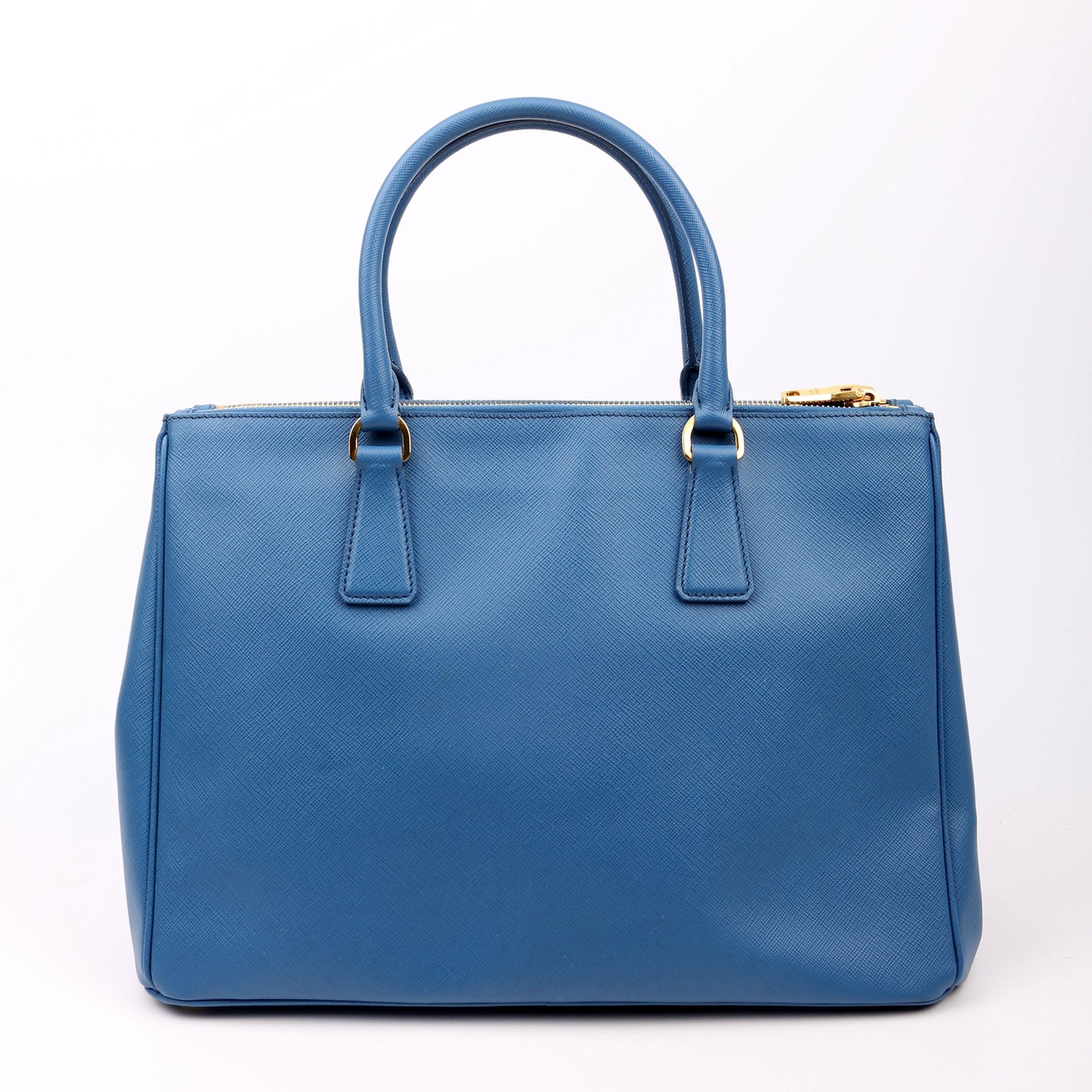 Prada Saffiano Galleria Medium Blue Bag - Style 2