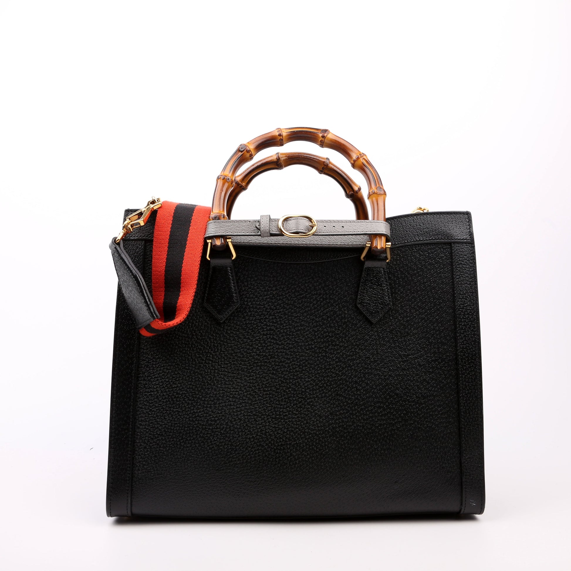 Gucci 678842 Diana Tote Leather Medium Black Bag