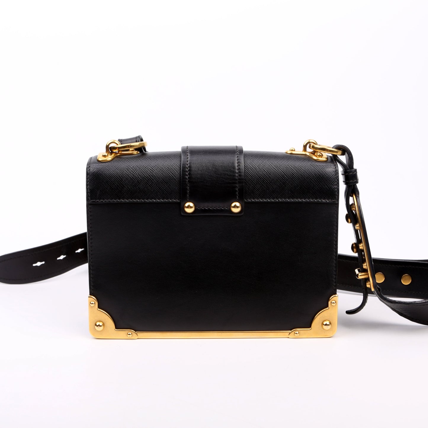 Prada Cahier Small Calfskin Black Bag