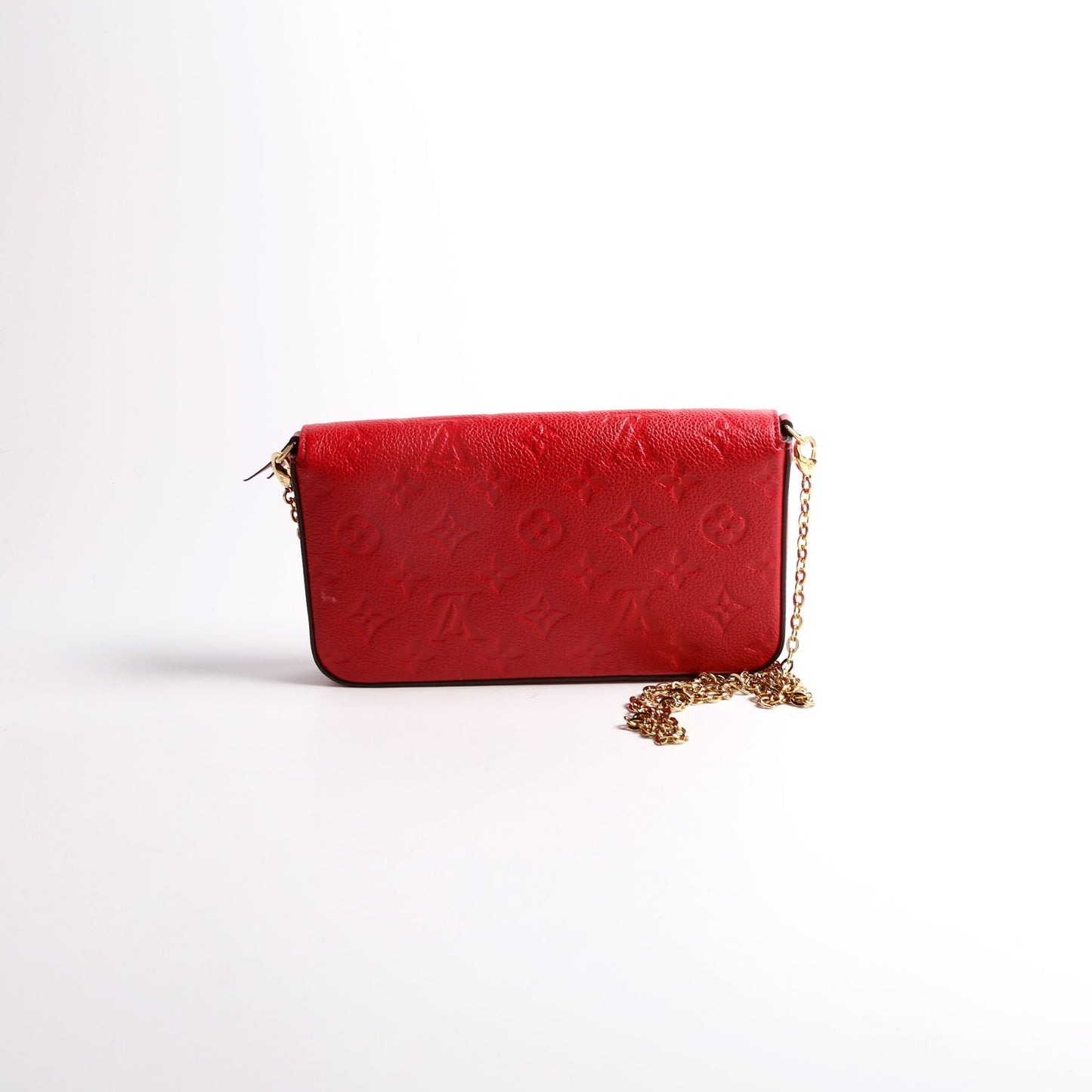 Louis Vuitton Pochette Felicie Empreinte Red/Gold