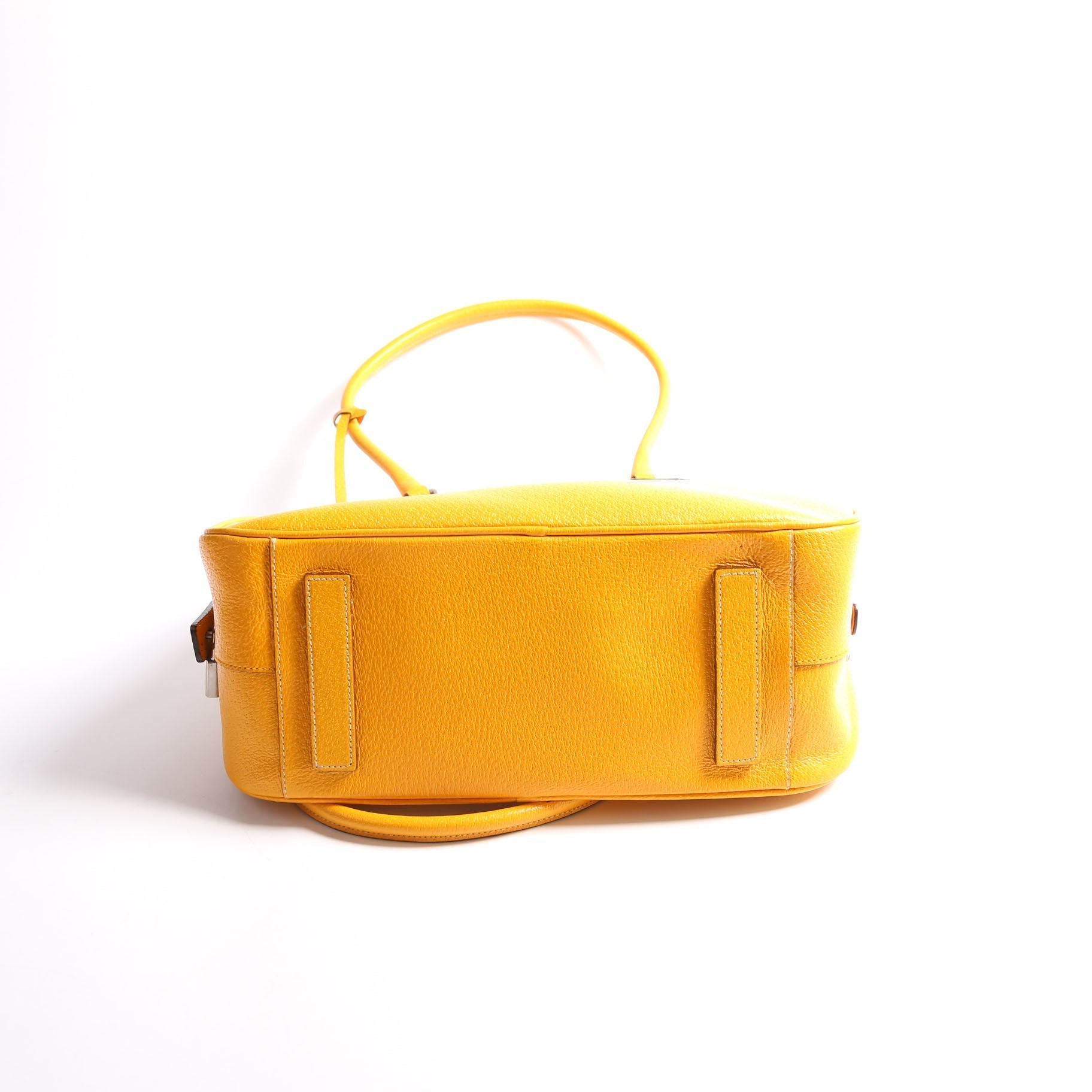 Prada Cinghialge Sport Bowler Yellow Bag