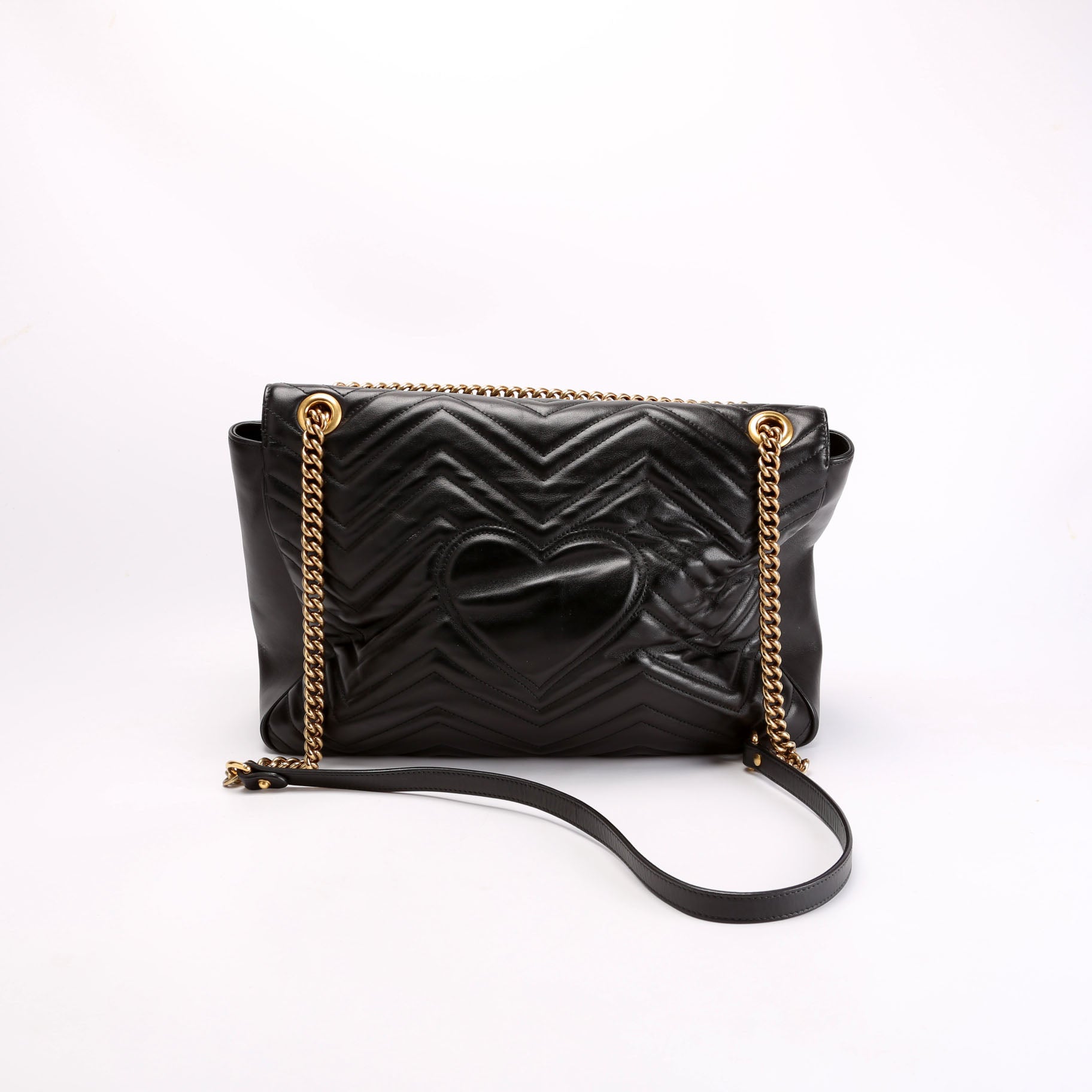 Gucci 498090 Marmont Large Black Bag