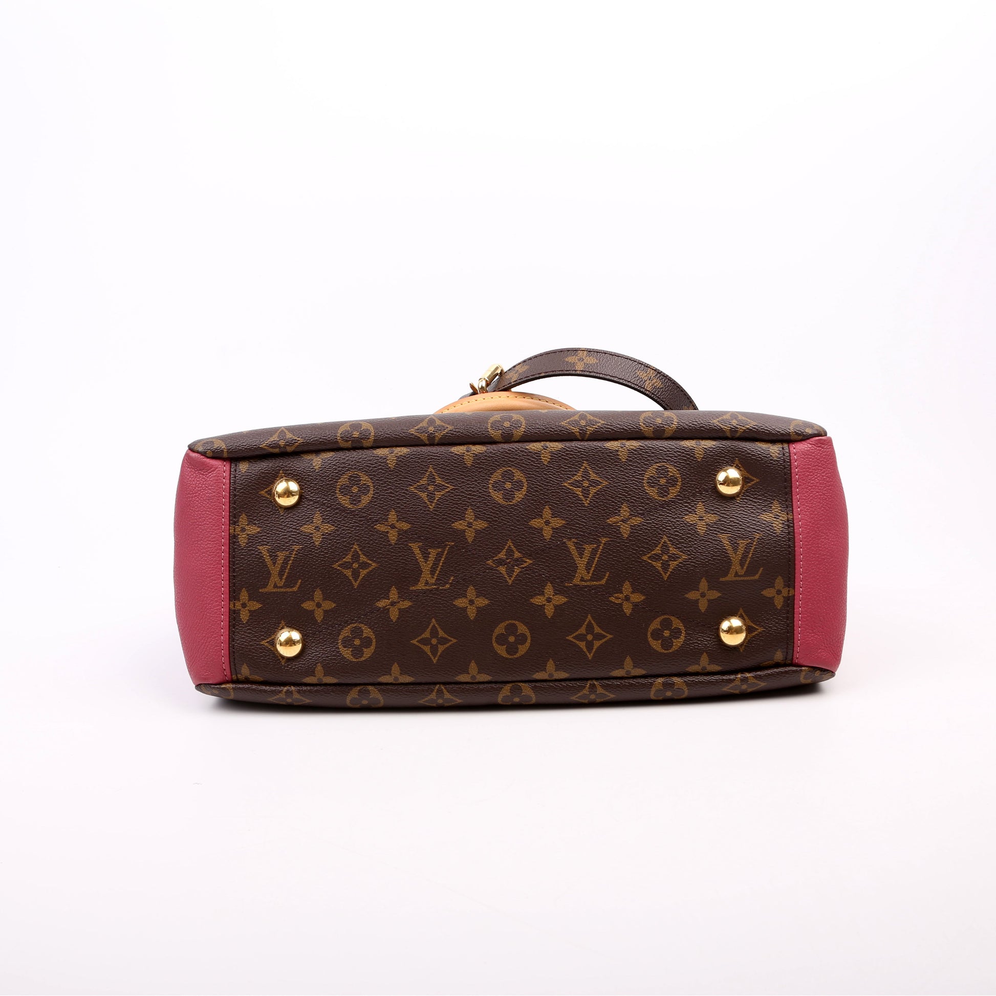 Louis Vuitton Pallas Tote Monogram Leather Side Mauve