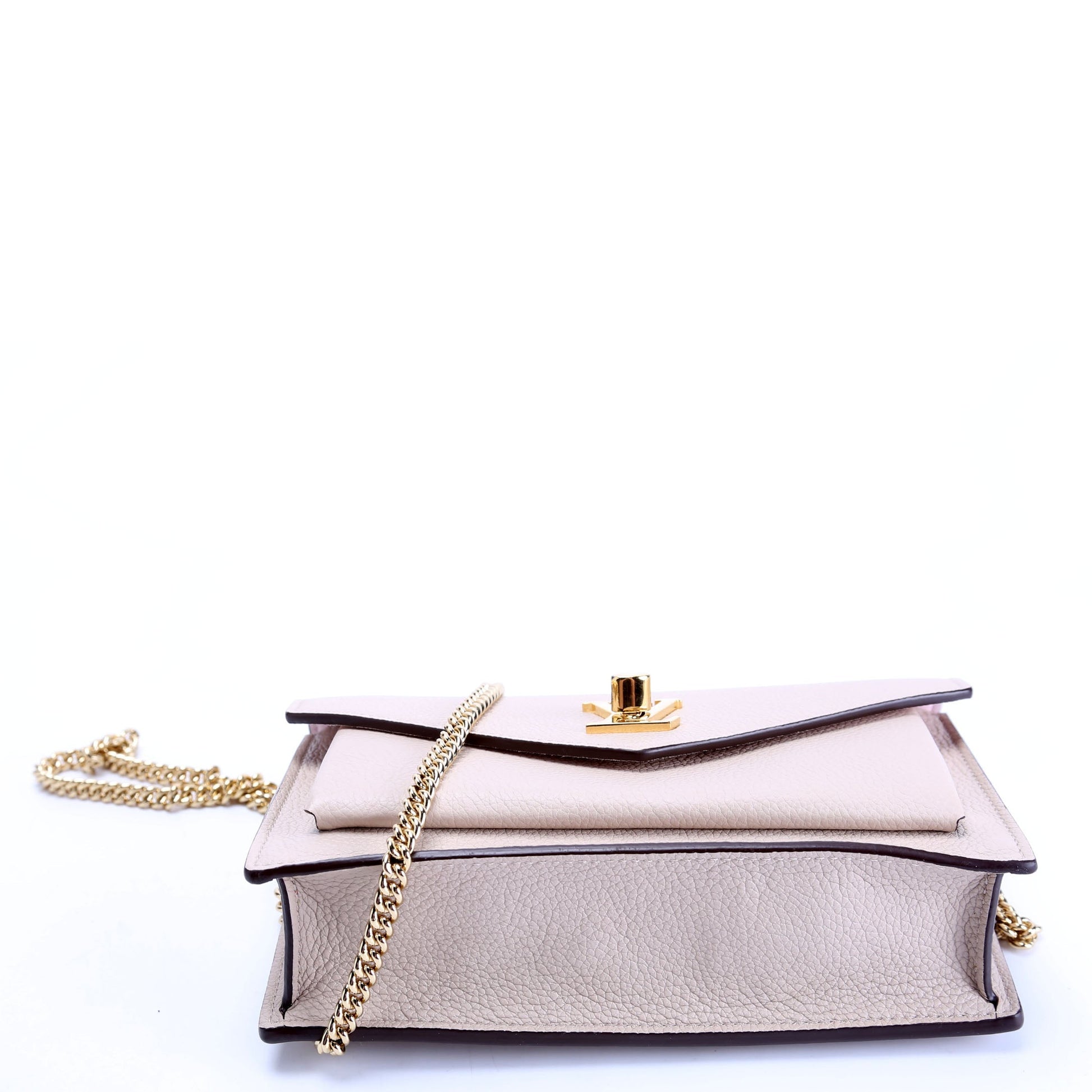  Louis Vuitton Mylockme Chain Pochette Greige/Gold