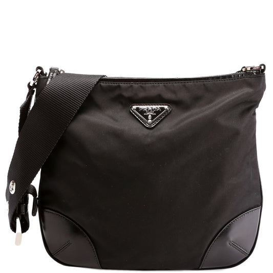 Prada BT0326 Nylon Shoulder Black Bag