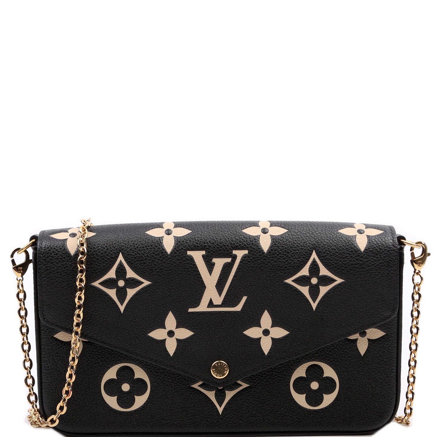Louis Vuitton Pochette Felicie Bicolor Empreinte Black/Beige