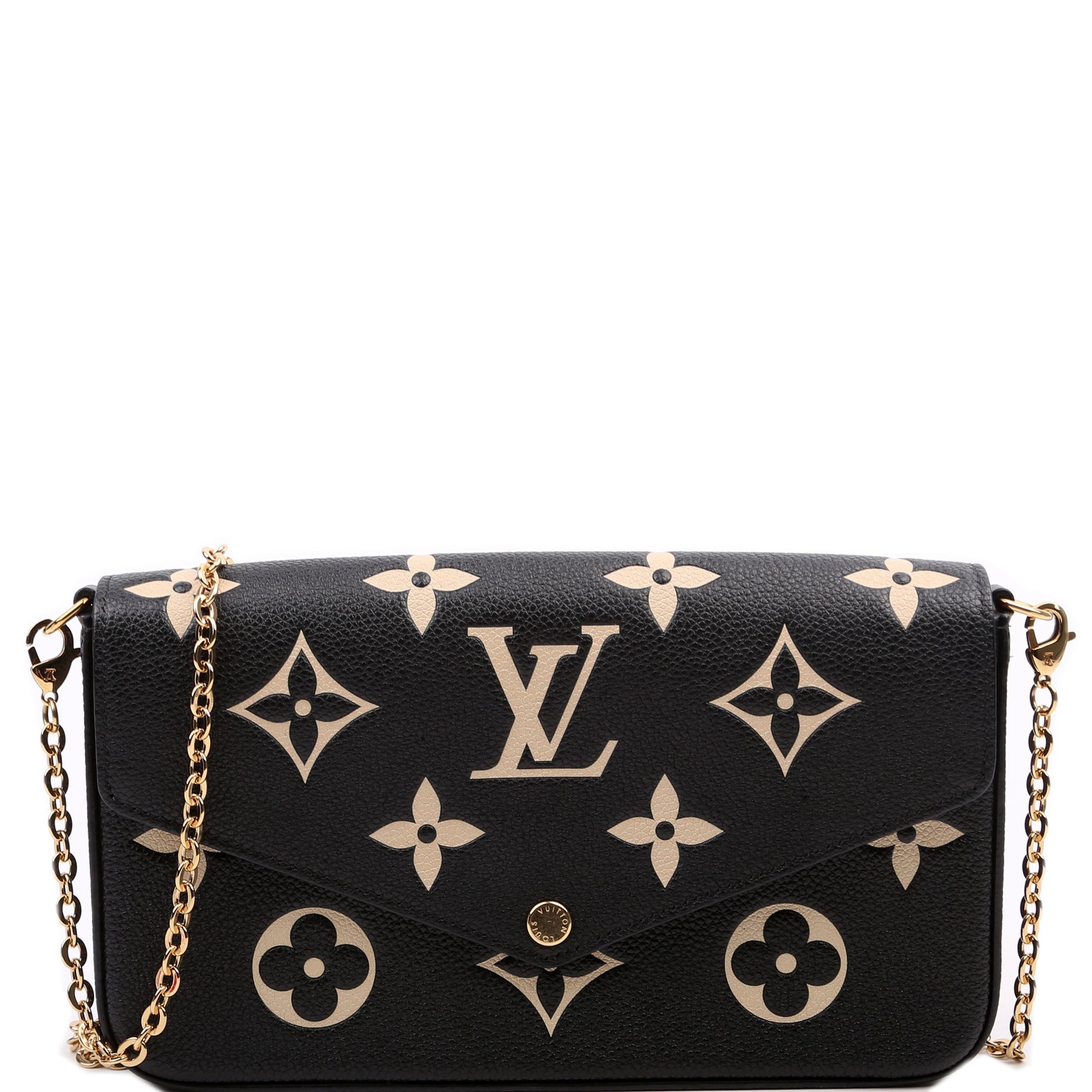 Louis Vuitton Pochette Felicie Bicolor Empreinte Black/Beige