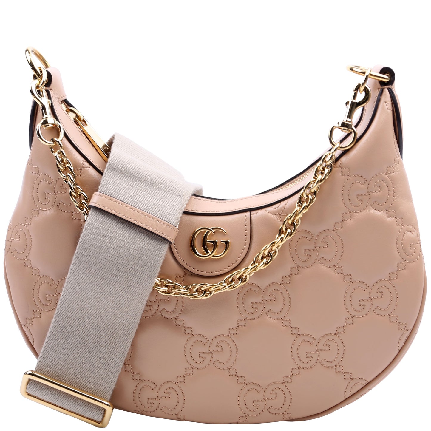 Gucci 739709 Matelasse Small Tan Bag