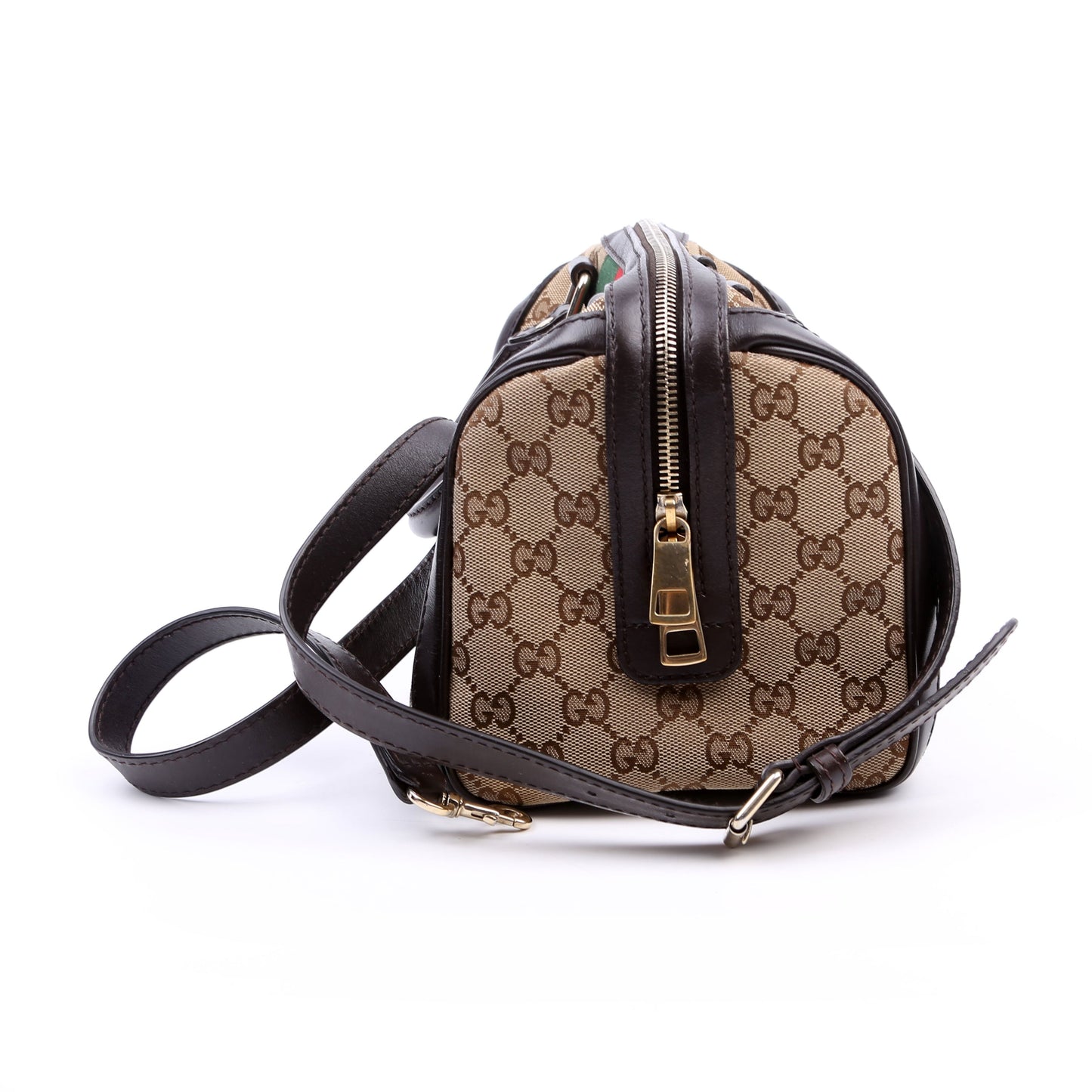 Gucci 269876 GG Canvas Small Boston Bag