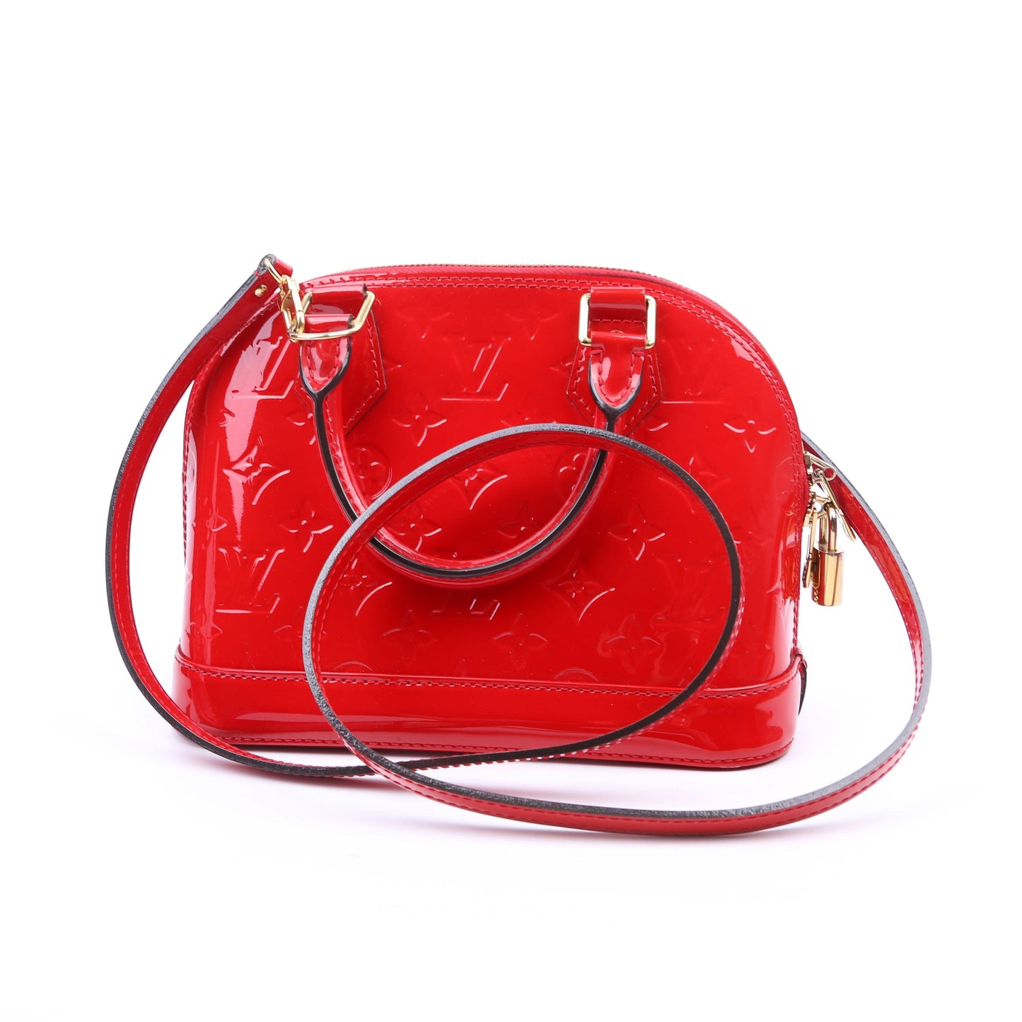 Louis Vuitton Alma BB Vernis Red