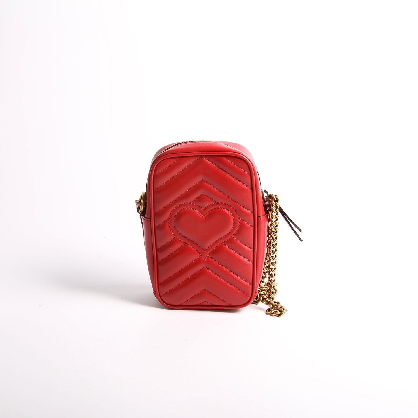 Gucci 598597 GG Marmont Mini Red Bag