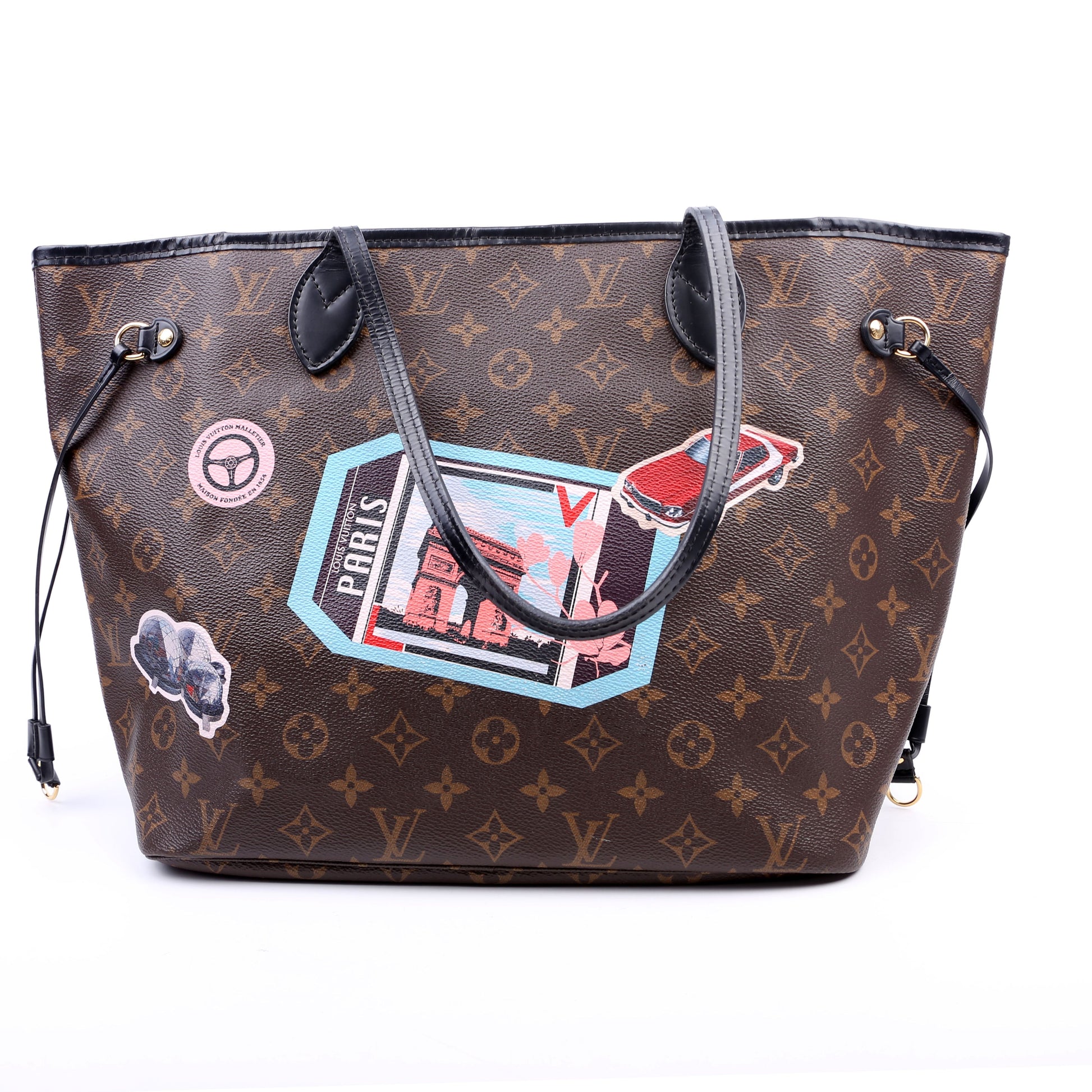 Louis Vuitton Neverfull with Wallet MM My World Tour Monogram