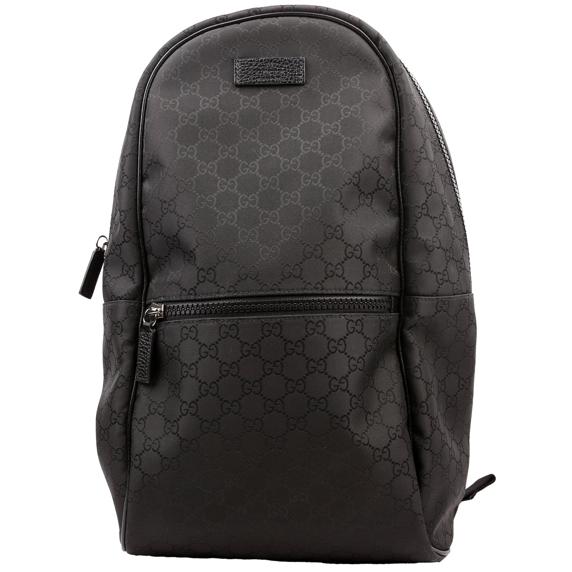 Gucci 449181 GG Nylon Slim Backpack Black Bag