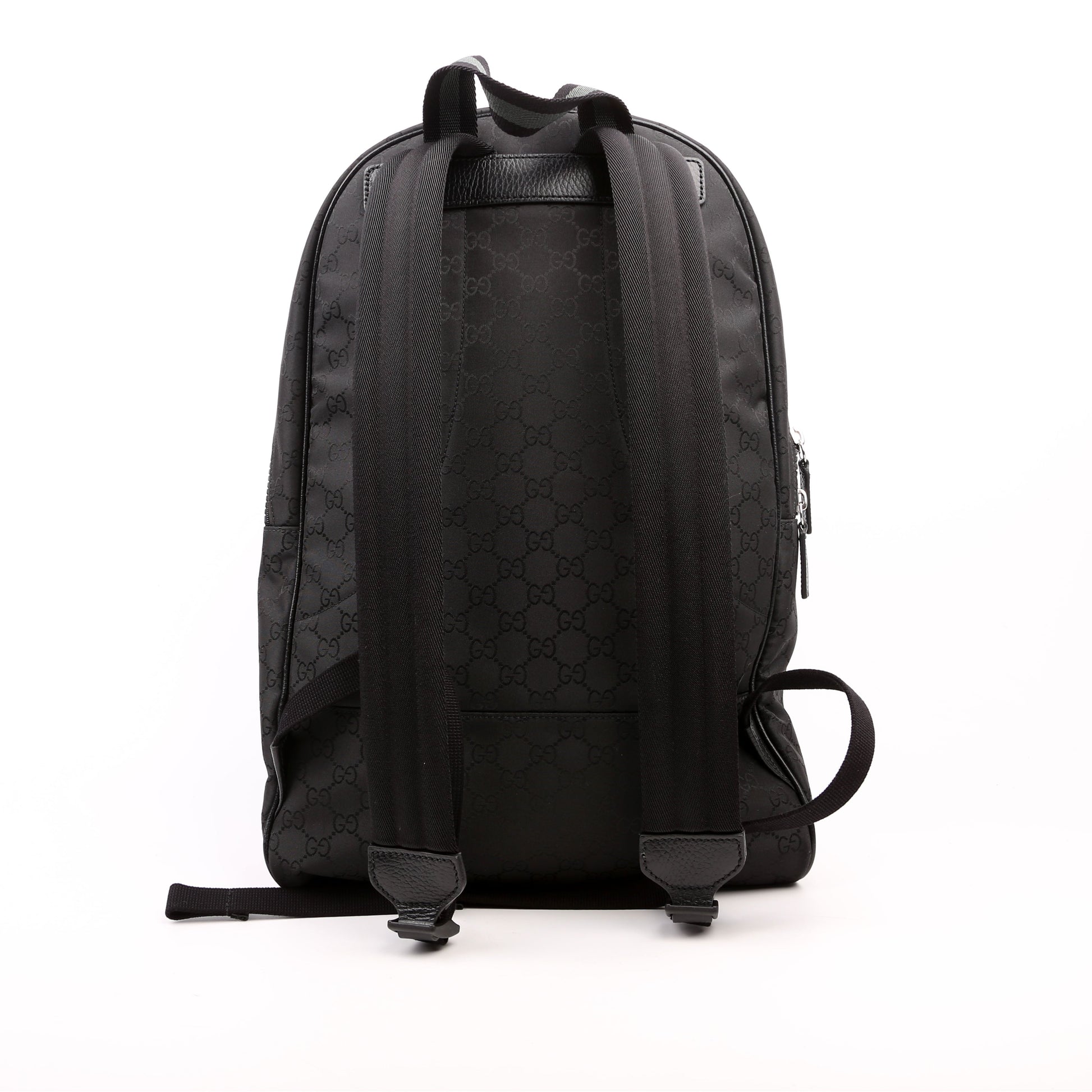 Gucci 449181 GG Nylon Slim Backpack Black Bag