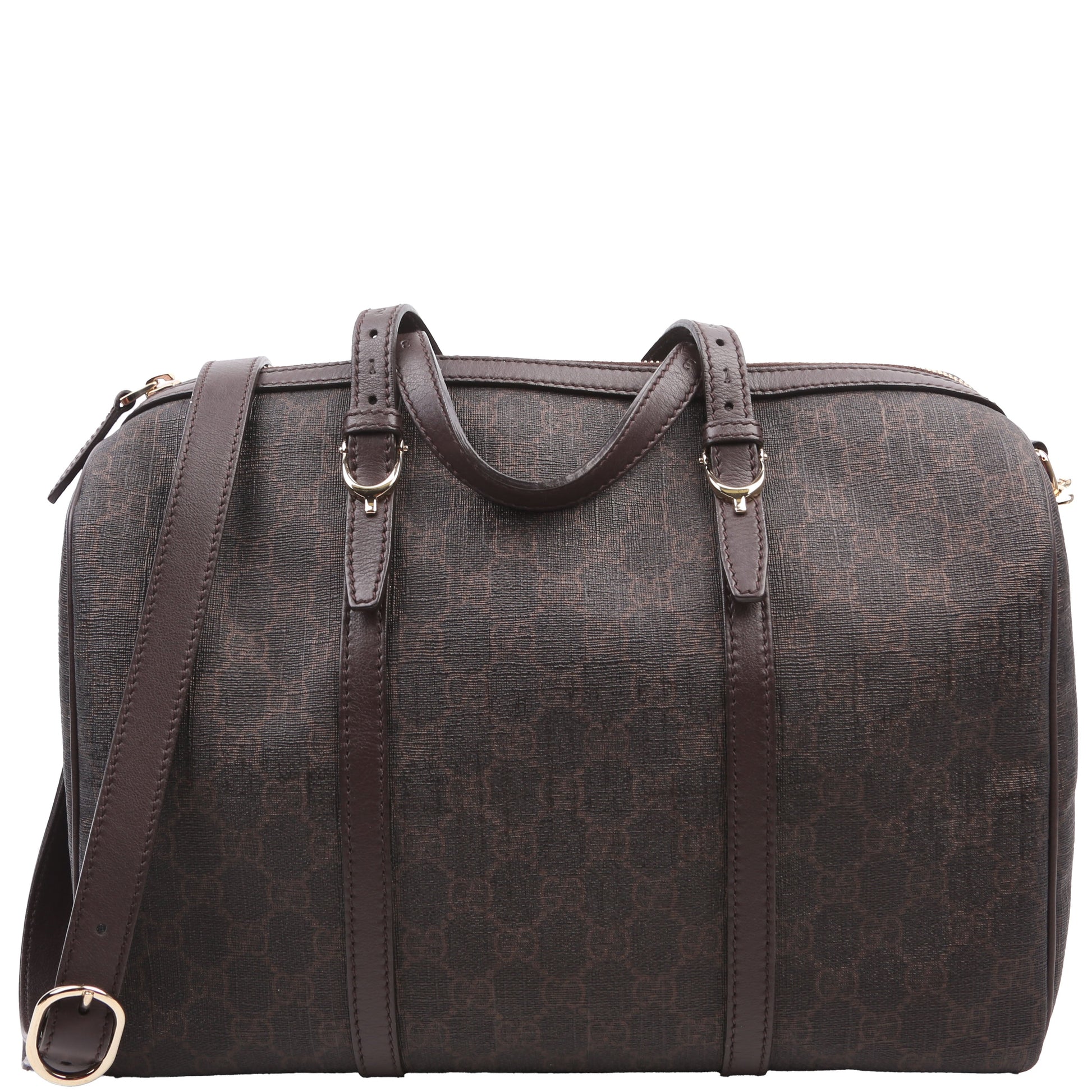 Gucci 322231 GG Supreme Boston Brown Bag