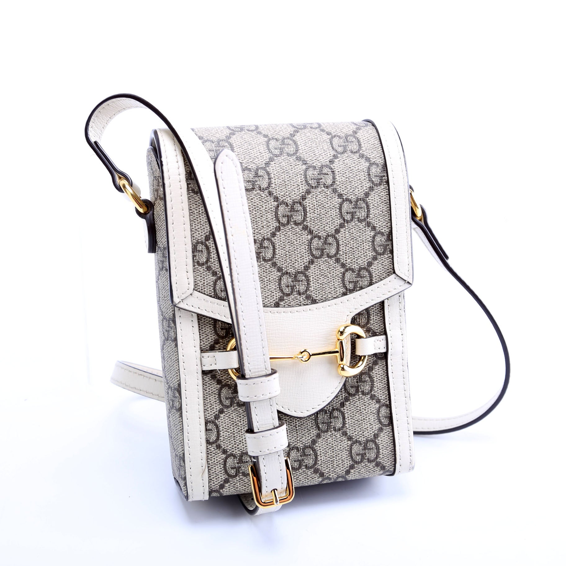 Gucci 625615 Horsebit 1955 GG Supreme Mini Bag