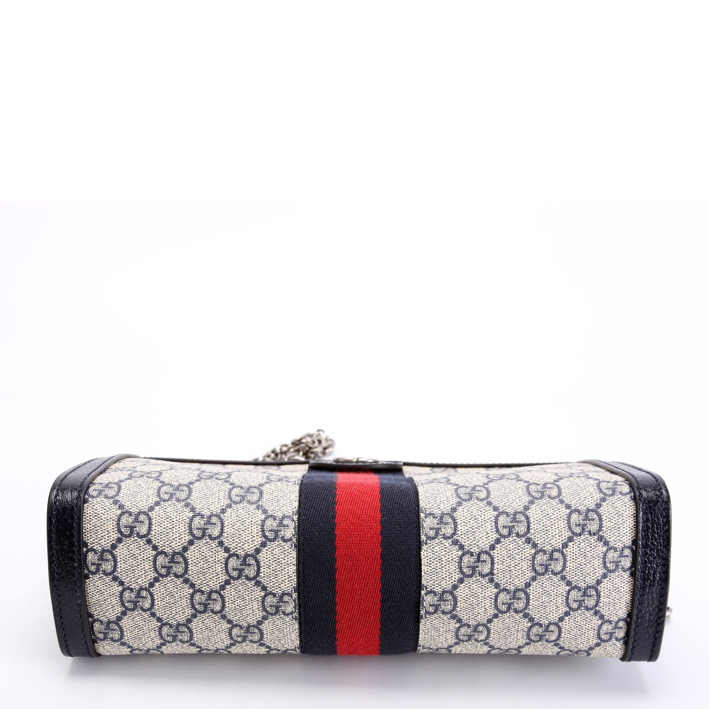 Gucci 503877 GG Supreme Ophidia Small Chain Blue/Red/Beige Bag