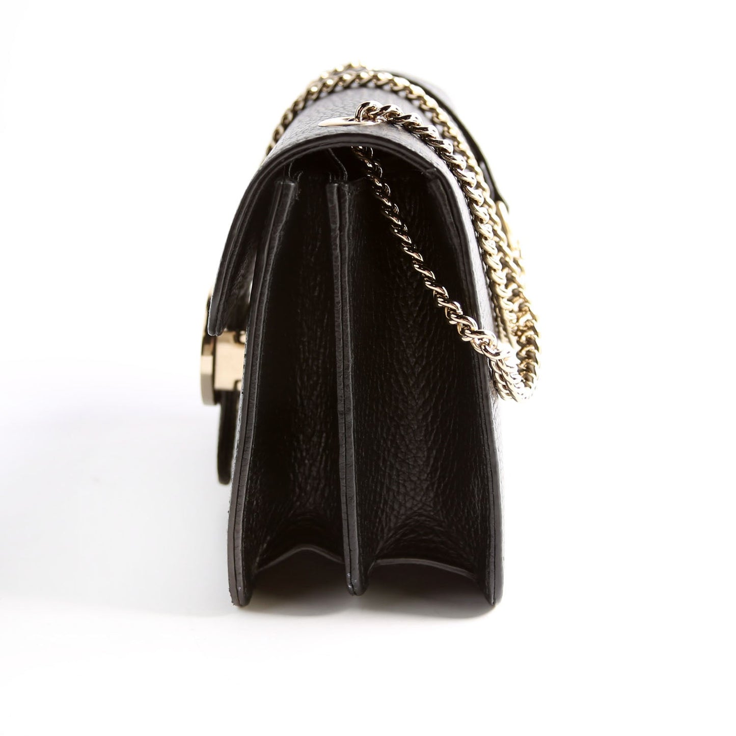 Gucci 510304 Interlocking Small Xbody Black/Gold Bag