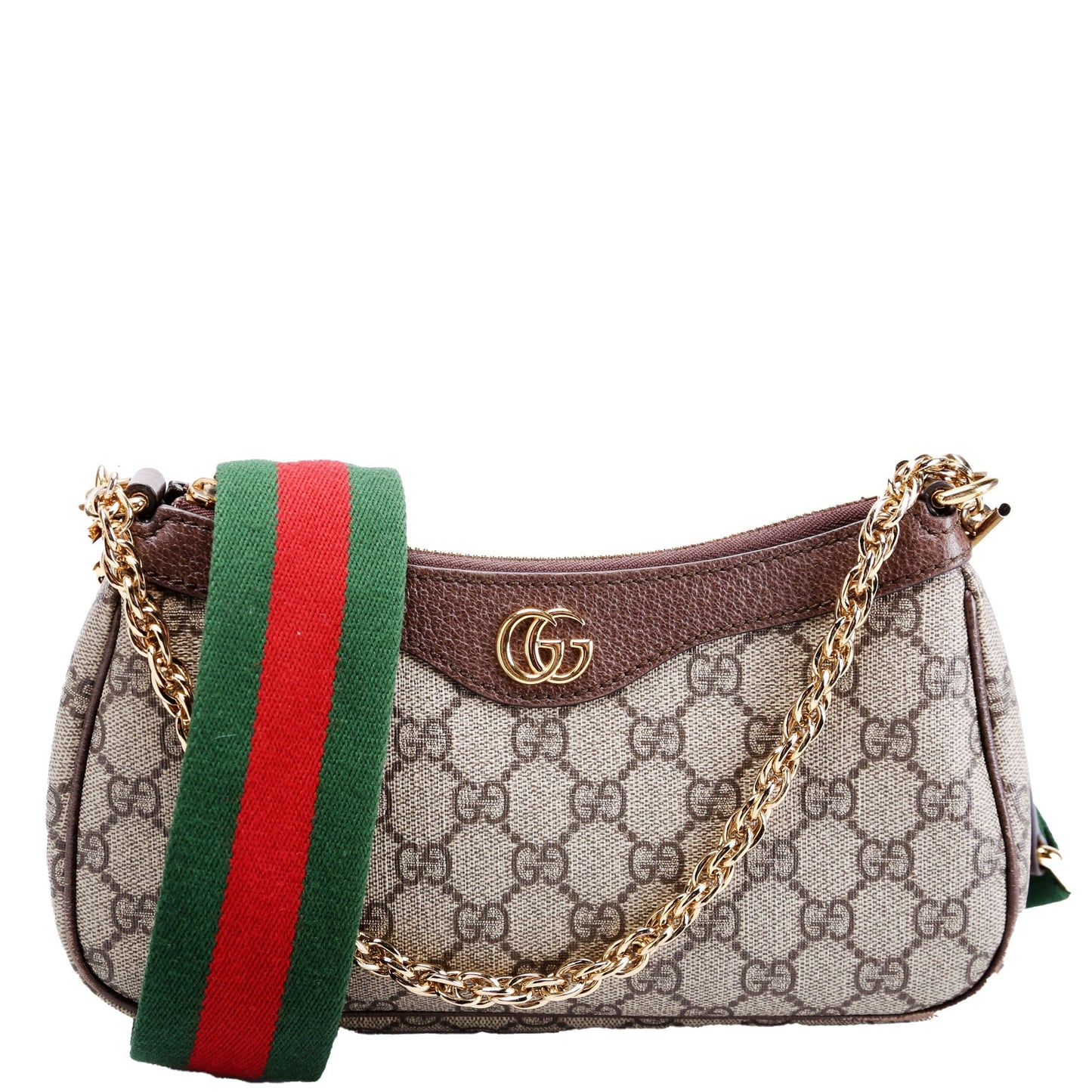 Gucci 735132 GG Supreme Small HandBrown Bag