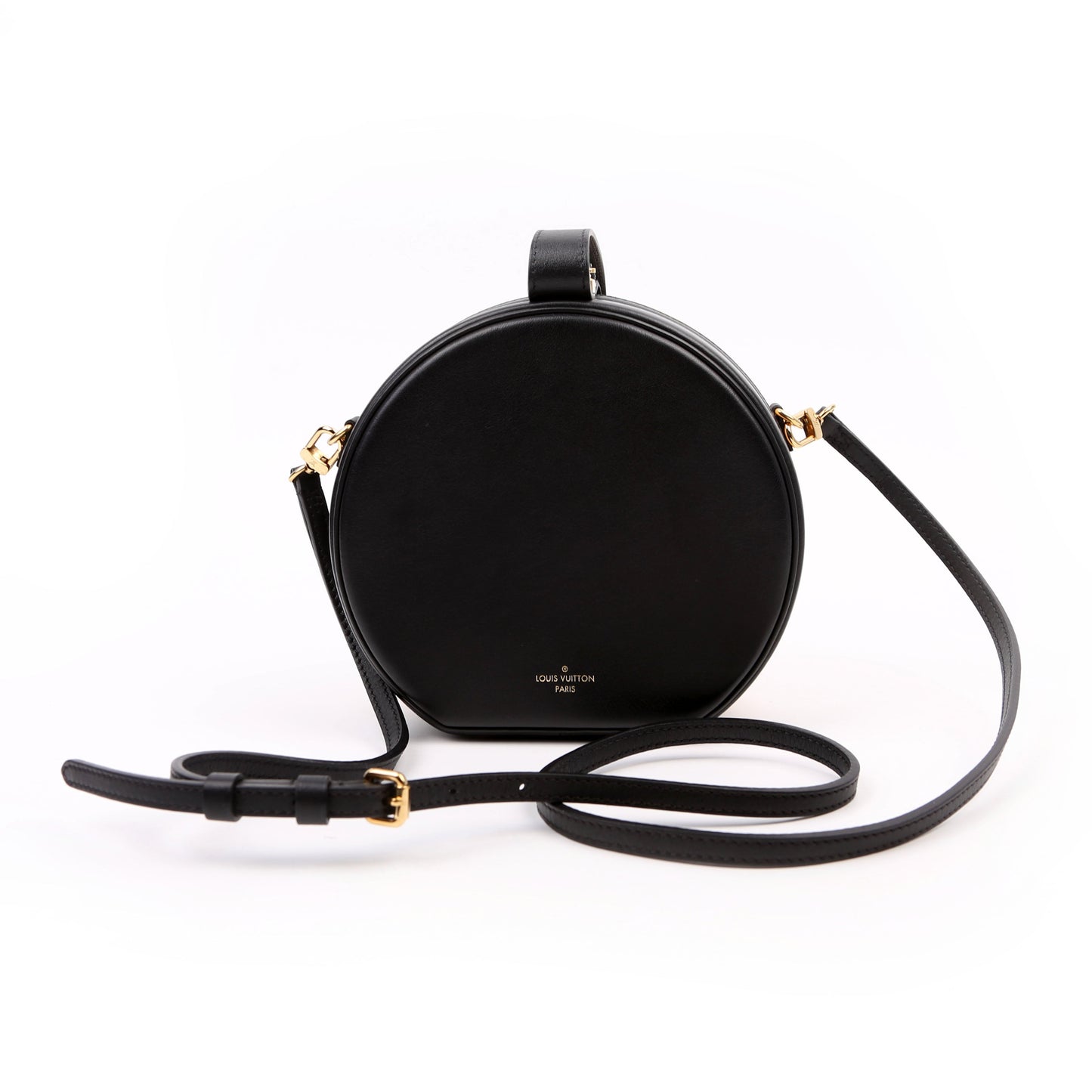 Louis Vuitton Petite Boite Chapeau Calfskin Tan/Black