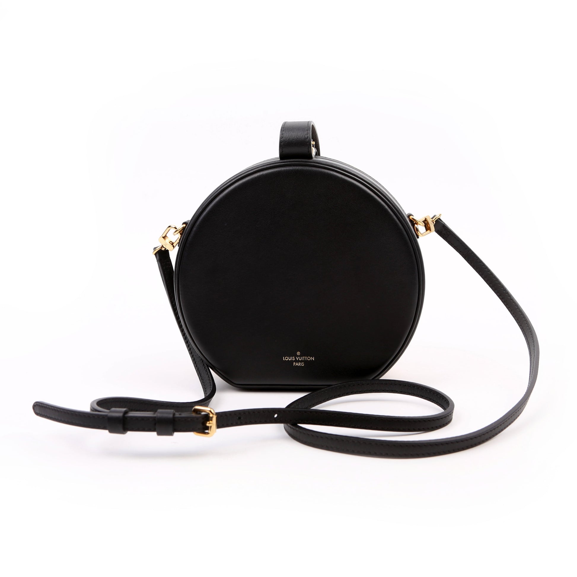 Louis Vuitton Petite Boite Chapeau Calfskin Tan/Black