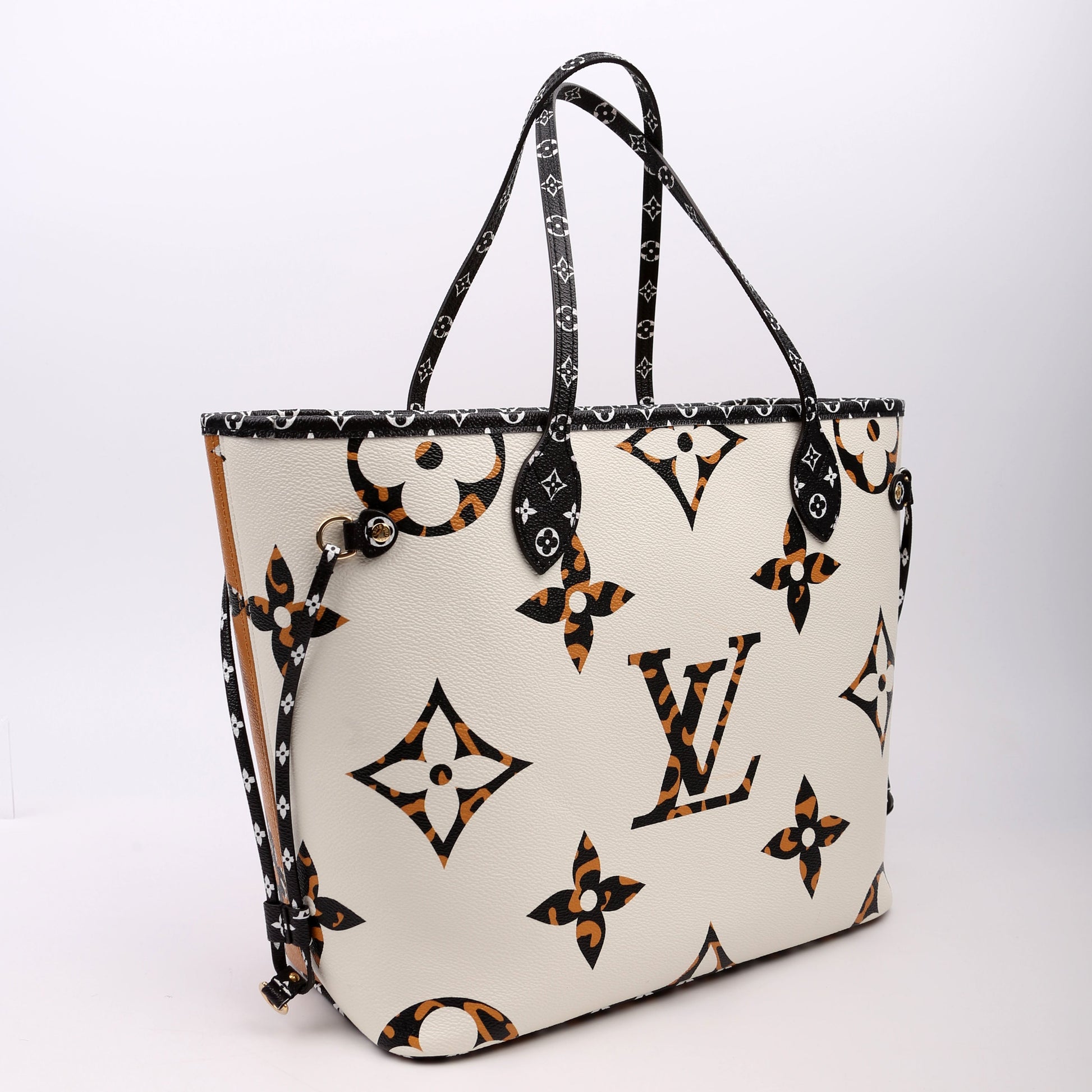 Louis Vuitton Neverfull With Wallet MM Jungle Ivory/Brown