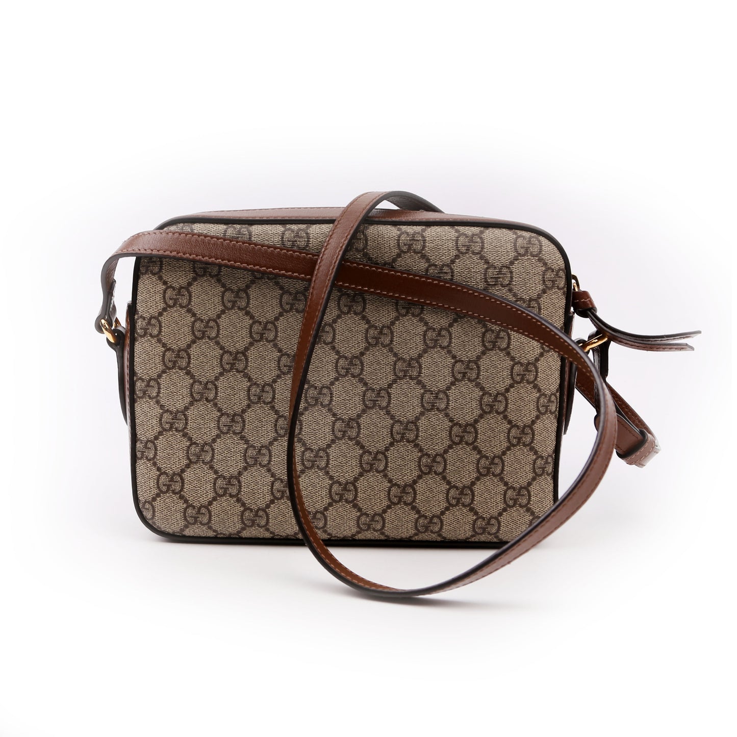 Gucci 645454 Horsebit 1955 Small Crossbody Brown Bag