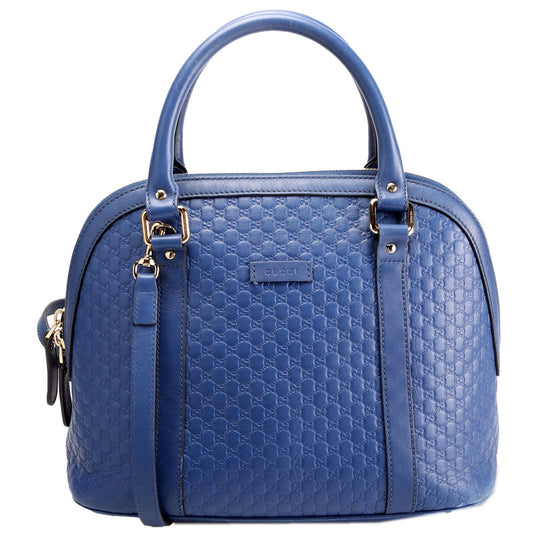 Gucci Dome Medium Blue Bag