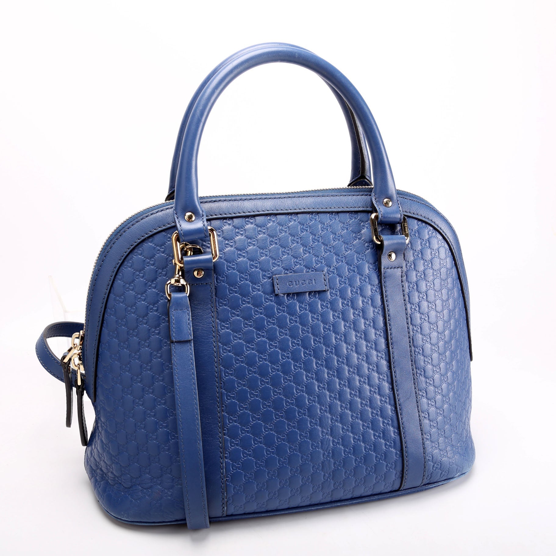 Gucci Dome Medium Blue Bag