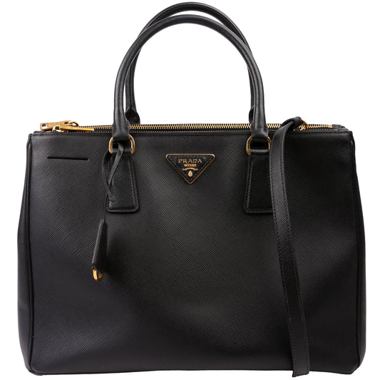 Prada Saffiano Galleria Medium Black Bag