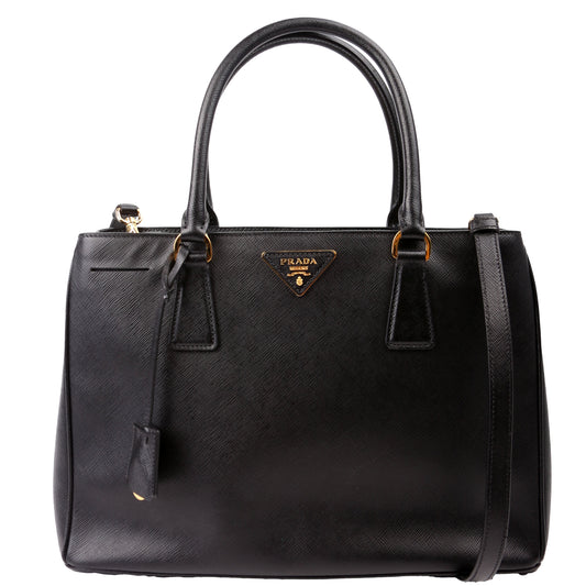 Prada Saffiano Galleria Large Black Bag