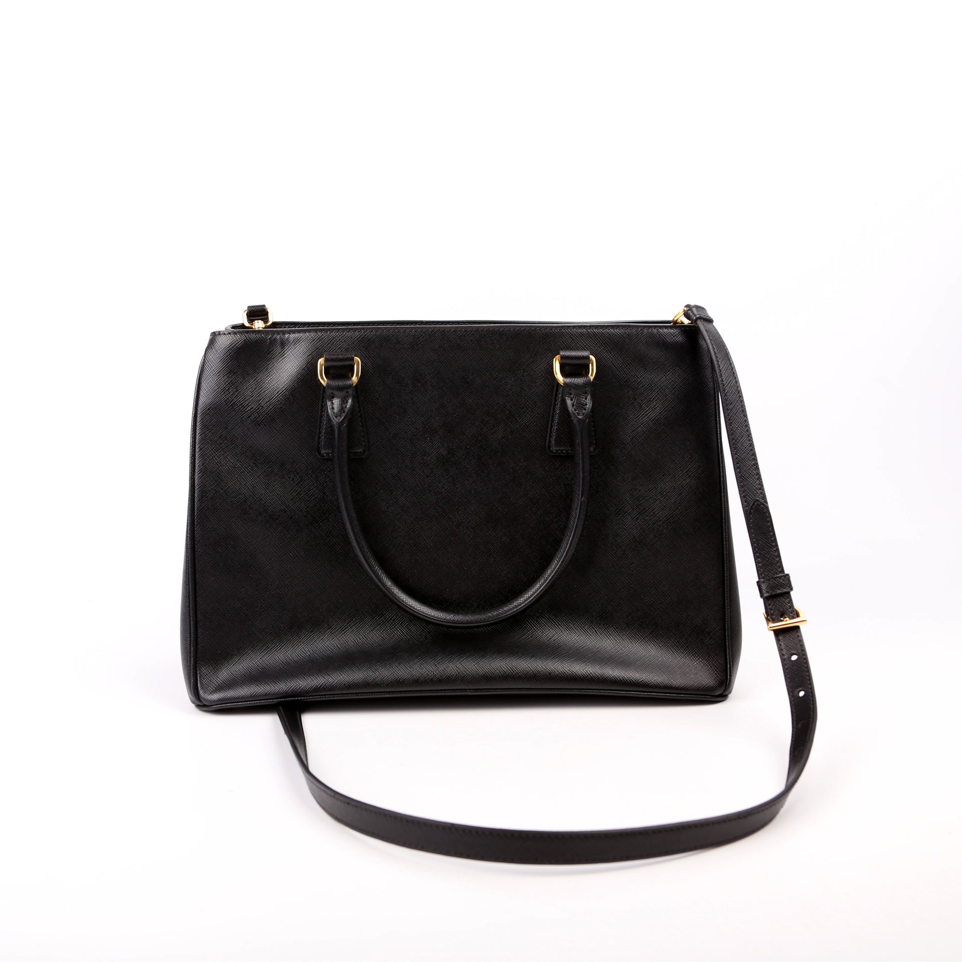 Prada Saffiano Galleria Large Black Bag - Style 3