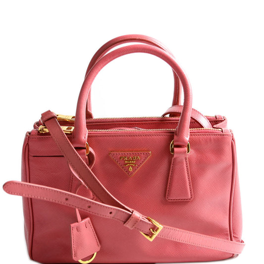 Prada Saffiano Galleria Small Pink Bag