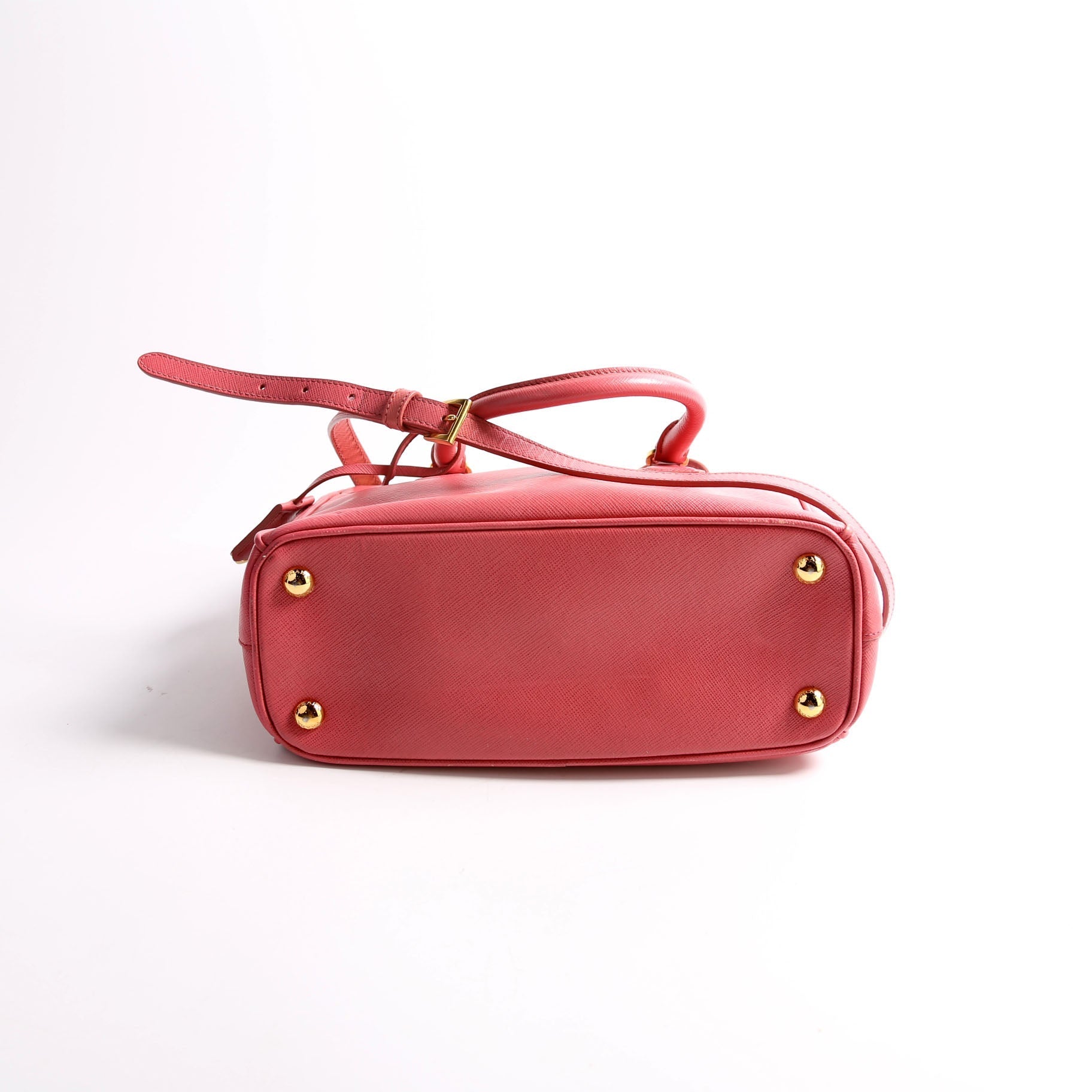 Prada Saffiano Galleria Small Pink Bag - Style 2