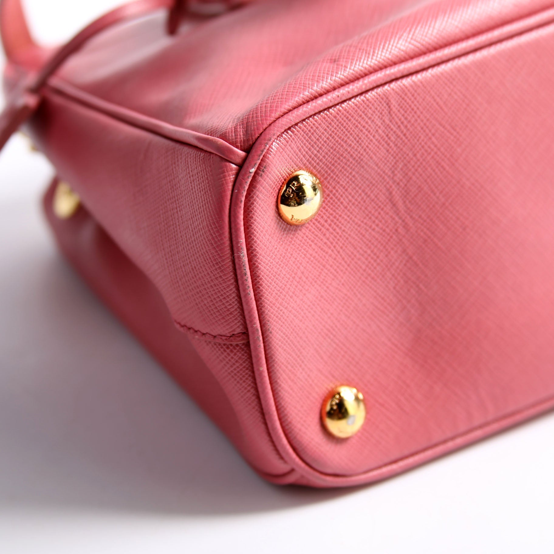 Prada Saffiano Galleria Small Pink Bag - Style 2