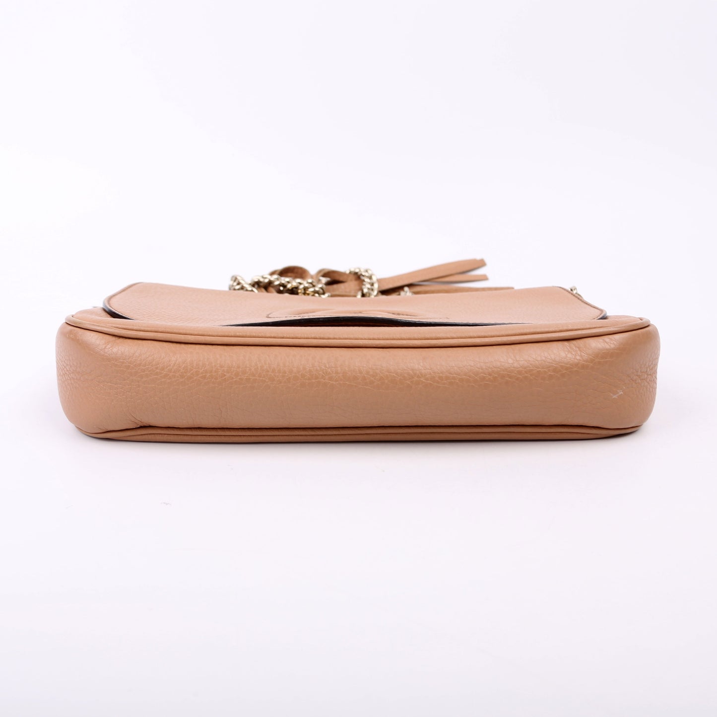 Gucci 336752 Soho Chain Crossbody Medium Tan Bag