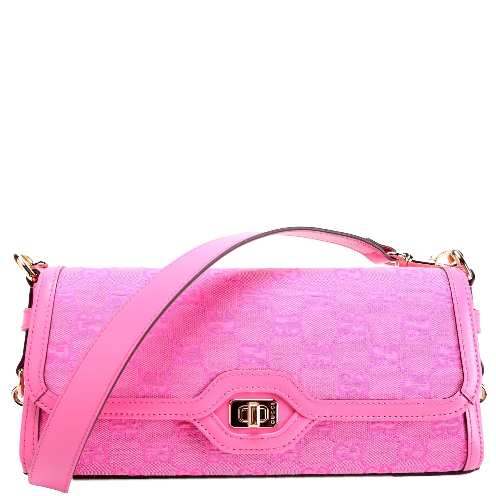 Gucci 788061 GG Luce Shoulder Small Pink Bag