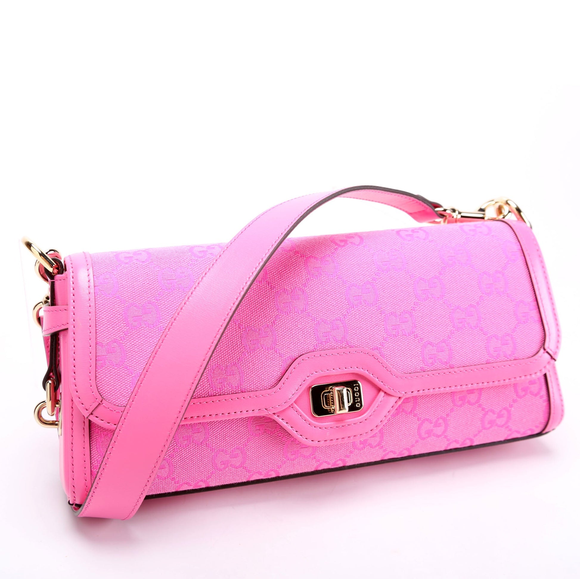 Gucci 788061 GG Luce Shoulder Small Pink Bag