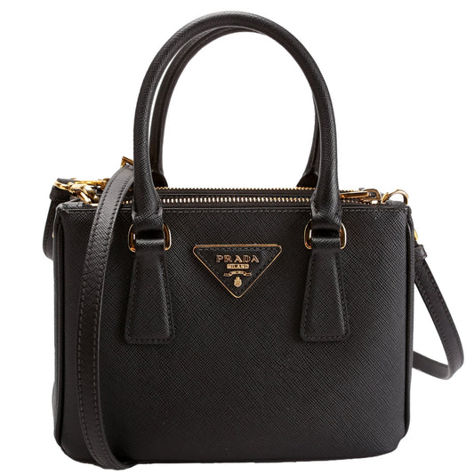 Prada 1BA906 Saffiano Lux Galleria Mini Black Bag