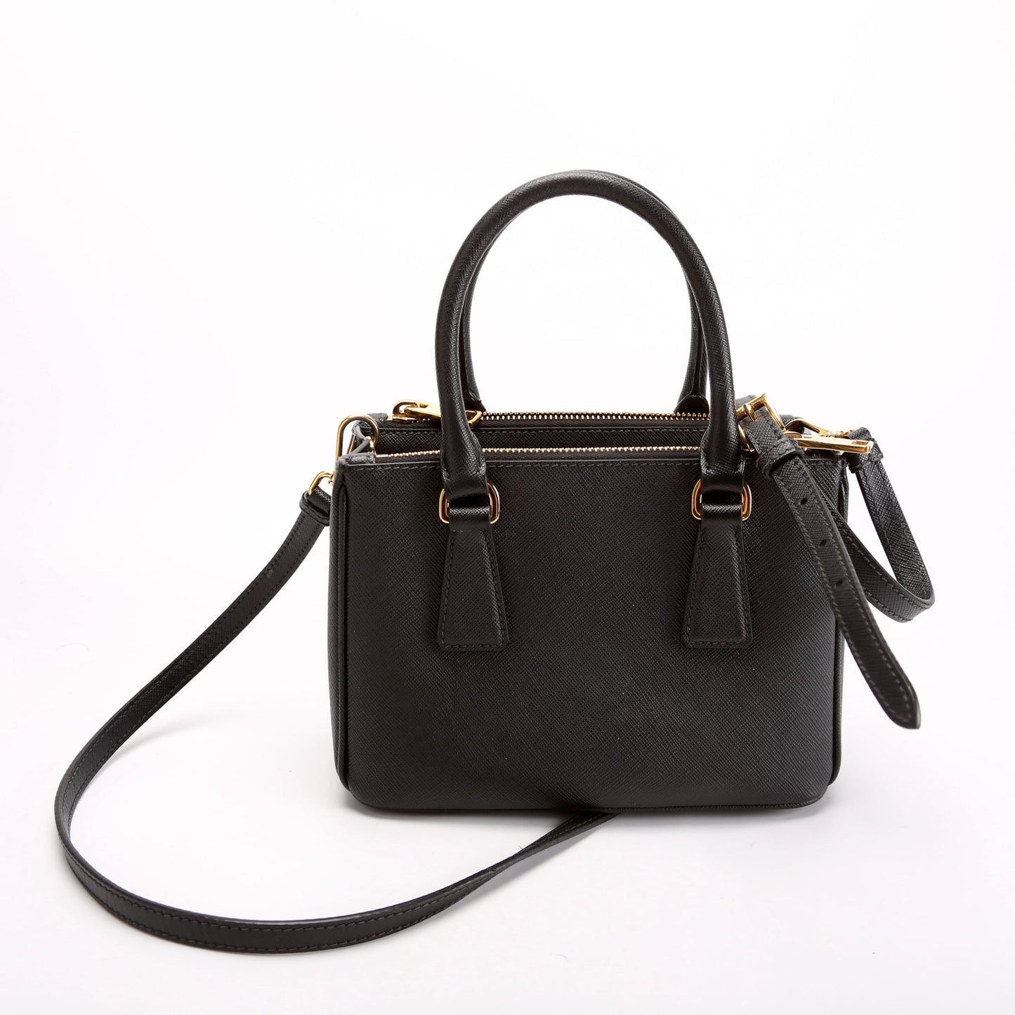 Prada 1BA906 Saffiano Lux Galleria Mini Black Bag